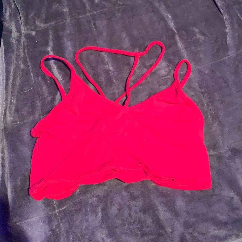 Super Cropped Tank with “choker” style attachment